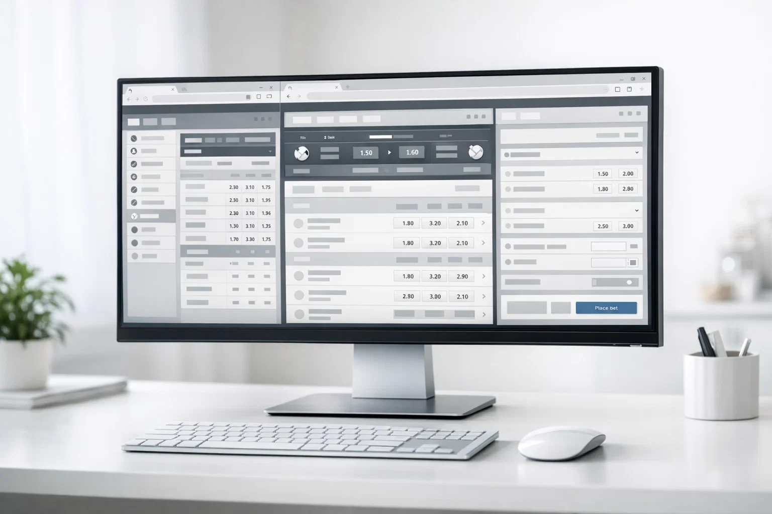 Übersichtliche Darstellung verschiedener Sportwetten-Logos auf einem Bildschirm